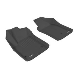 3D MAXpider 2012-2019 Fiat 500/500E Kagu 1st Row Floormat - Black