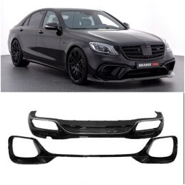 Carbon Body Kit Front Rear Bumper Diffusers Mouldings Mirror Covers for Merecdes S-class W222 since 2017+ AMG Style