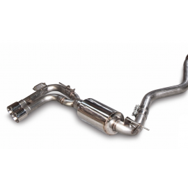 AWE Tuning BMW F3X N20/N26 328i/428i Touring Edition Exhaust Quad Outlet - 80mm Chrome Silver Tips