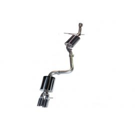 AWE Tuning Audi B8 A4 Touring Edition Exhaust - Single Side Polished Silver Tips