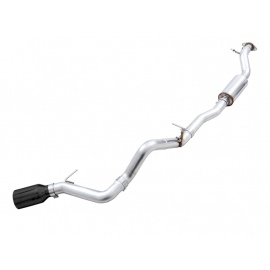 AWE Tuning 2021+ Ford Bronco 0FG Single Rear Exit Exhaust w/Diamond Black Tip & Bash Guard