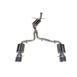 AWE Tuning Audi B8 A5 2.0T Touring Edition Exhaust - Quad Outlet Polished Silver Tips