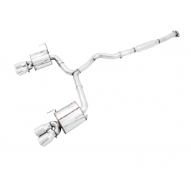 AWE Tuning Subaru STI VA / WRX GV / STI GV Sedan Touring Edition Exhaust - Chrome Silver Tip (102mm)