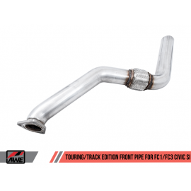 AWE Tuning 2016+ Honda Civic Si Touring Edition Exhaust w/Front Pipe & Triple Chrome Silver Tips