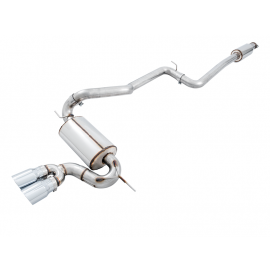 AWE Tuning Ford Focus ST Touring Edition Cat-back Exhaust - Resonated - Diamond Black Tips