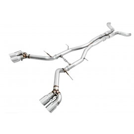 AWE Tuning 16-19 Chevy Camaro SS Non-Res Cat-Back Exhaust - Track Edition (Quad Chrome Silver Tips)