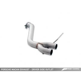 AWE Tuning Porsche Macan Track Edition Exhaust System - Diamond Black 102mm Tips