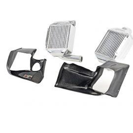 AWE Tuning Audi 2.7T Performance Intercooler Kit - w/Carbon Fiber Shrouds