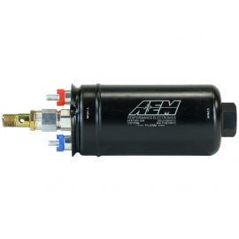 AEM 400LPH High Pressure Inline Fuel Pump - M18x1.5 Female Inlet to M12x1.5 Male Outlet