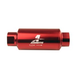 Aeromotive In-Line Filter - (AN-10) 10 Micron Microglass Element Red Anodize Finish