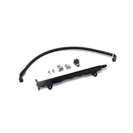 AMS Performance 08-15 Mitsubishi EVO X CNC Machined Aluminum Fuel Rail w/Pulsation Dampener - Black