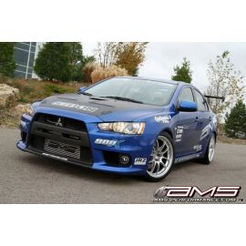 AMS Performance 08-15 Mitsubishi EVO X Front Mount Intercooler w/Modular Cast End Tanks & Logo