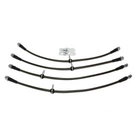 AMS Performance 08-15 Mitsubishi EVO X Stainless Steel Brake Lines (4 Lines)