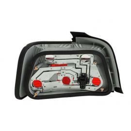 ANZO 1992-1998 BMW 3 Series E36 Sedan Taillights Red/Clear