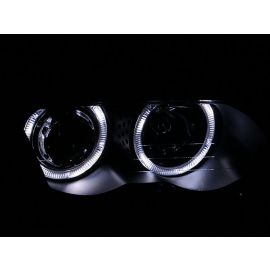 ANZO 1999-2001 BMW 3 Series E46 Projector Headlights w/ Halo Black (CCFL)