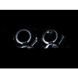 ANZO 2000-2004 Infiniti I30 Projector Headlights w/ Halo Chrome