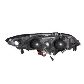 ANZO 2006-2011 Honda Civic Projector Headlights w/ Halo Black (CCFL)