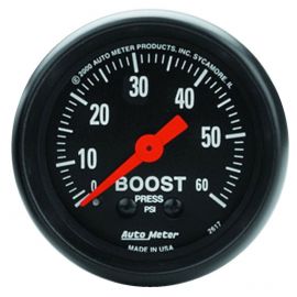 Autometer Z Series 52mm 0-60 PSI Mechanical Boost Gauge