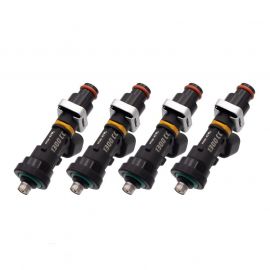 BLOX Racing Eco-Fi Street Injectors 1300cc/min w/1/2in Adapter Honda B/D/H Series (Set of 4)