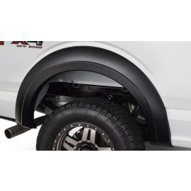 Bushwacker 15-17 Ford F-150 Styleside Extend-A-Fender Style Flares 2pc 67.1/78.9/97.6in Bed - Black