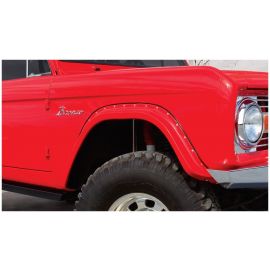 Bushwacker 66-77 Ford Bronco Cutout Style Flares 2pc - Black