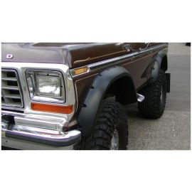 Bushwacker 78-79 Ford Bronco Cutout Style Flares 2pc - Black