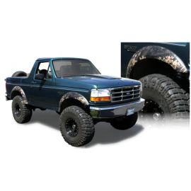 Bushwacker 92-96 Ford Bronco Extend-A-Fender Style Flares 2pc - Black