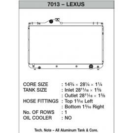 CSF 01-05 Lexus IS300 Radiator