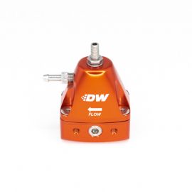 DeatschWerks DWR1000iL In-Line Adjustable Fuel Pressure Regulator - Orange