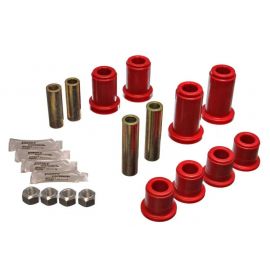 Energy Suspension 01-06 GM Silverado C2500 HD 2WD/K2500 HD 4WD Red Front End Control Arm Bushing Set