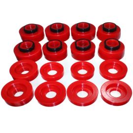 Energy Suspension 08-16 Ford F-250/F-350/F-450/F-550 Super Duty Crew Cab Red Body Mount Set