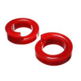 Energy Suspension 2005-07 Ford F-250/F-350 SD 2/4WD Front Coil Spring Isolator Set - Red