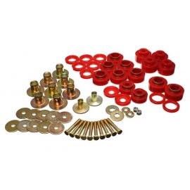 Energy Suspension 68-72 Chevy Chevelle/Monte Carlo/Malibu/El Camino Red Body Mount Set