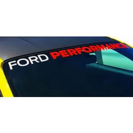 Ford Performance 2015-2017 Mustang Windshield Banner Ford Performance - White / Red