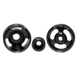 GFB 04-10 WRX/STI 3 Piece Under-Drive Pulley Kit w/ Belts (Crank Alternator & Power Steering)