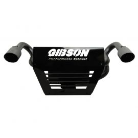 Gibson 2014 Polaris RZR XP 1000 EPS Base 2.25in Dual Exhaust - Black Ceramic