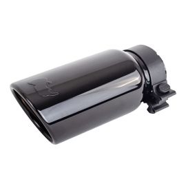 Go Rhino Exhaust Tip - Black Chrome - ID 2 3/4in x L 10in x OD 4in