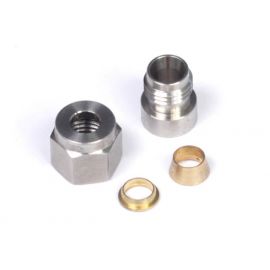 Haltech 1/4in Stainless Steel Weld-On Kit (Incl Nut & Ferrule)