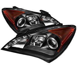 Spyder Hyundai Genesis 10-12 Projector Halogen Model- LED Halo DRL Blk PRO-YD-HYGEN09-DRL-BK buy in USA