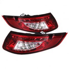 Spyder Porsche 997 05-08 LED Tail Lights Red Clear ALT-YD-P99705-LED-RC buy in USA