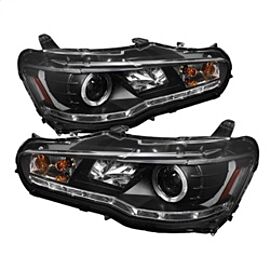 Spyder Mitsubishi Lancer/EVO-10 08-14 Projector Halogen Model- LED Halo DRL Blk PRO-YD-ML08-DRL-BK buy in USA