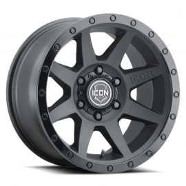 ICON Rebound 17x8.5 5x5 -6mm Offset 4.5in BS 71.5mm Bore Double Black Wheel buy in USA