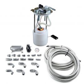 DeatschWerks 05-19 Yukon/Tahoe/Suburban DW400 Pump Module and Return SS CPE Plumbing Kit buy in USA