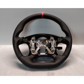 MITSUBISHI GTO 3000GT MK3 Steering Wheel Flat Bottom Custom Red Stitch buy in USA