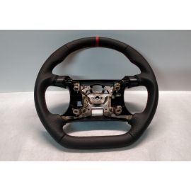 MITSUBISHI GTO 3000GT MK2 STEERING WHEEL FLAT BOTTOM CUSTOM RED STITCH buy in USA