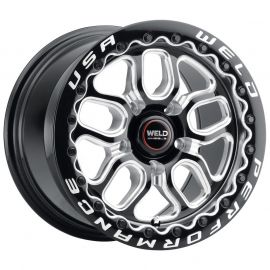 Weld Racing 15x10 Laguna Bead Lock 5x120 ET46 BS7.25 Gloss BLK MIL DIA 78.1 buy in USA