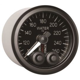 Autometer Stack Pro Control 52mm 100-260 deg F Water Temp Gauge - Black (1/8in NPTF Male) buy in USA