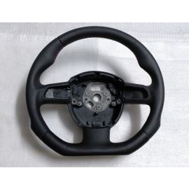 AUDI A3 8P Q5 STEERING WHEEL CUSTOM FLAT BOTTOM LEATHER 3-SPOKE 8P0419091 buy in USA