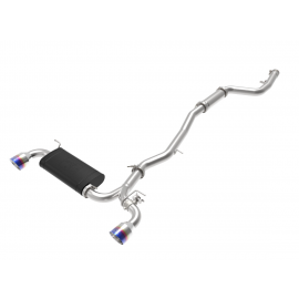 aFe POWER Takeda 2020 Toyota Supra L6-3.0L (t) 3in-2.5in 304 SS CB Exhaust Blue Flame Tips buy in USA