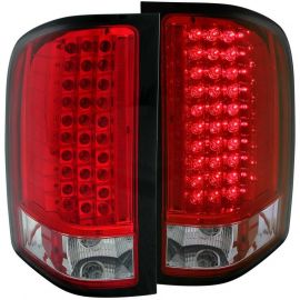 ANZO 2007-2013 Chevrolet Silverado 1500 LED Taillights Red/Clear buy in USA